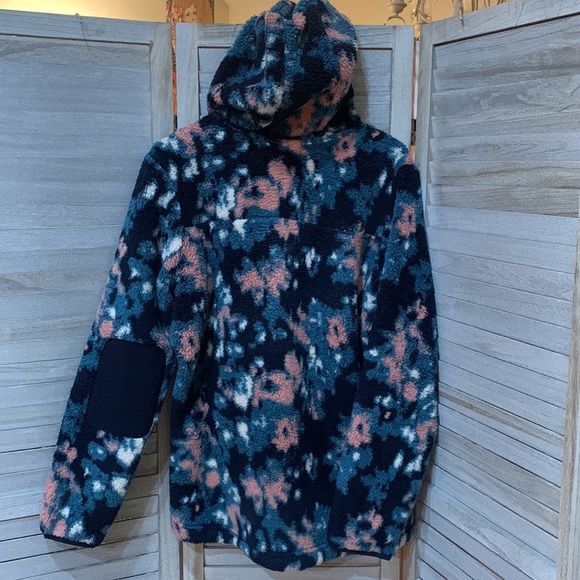 EUC The North Face Colorful Fleece Hooded Jacket - Picture 8 of 9